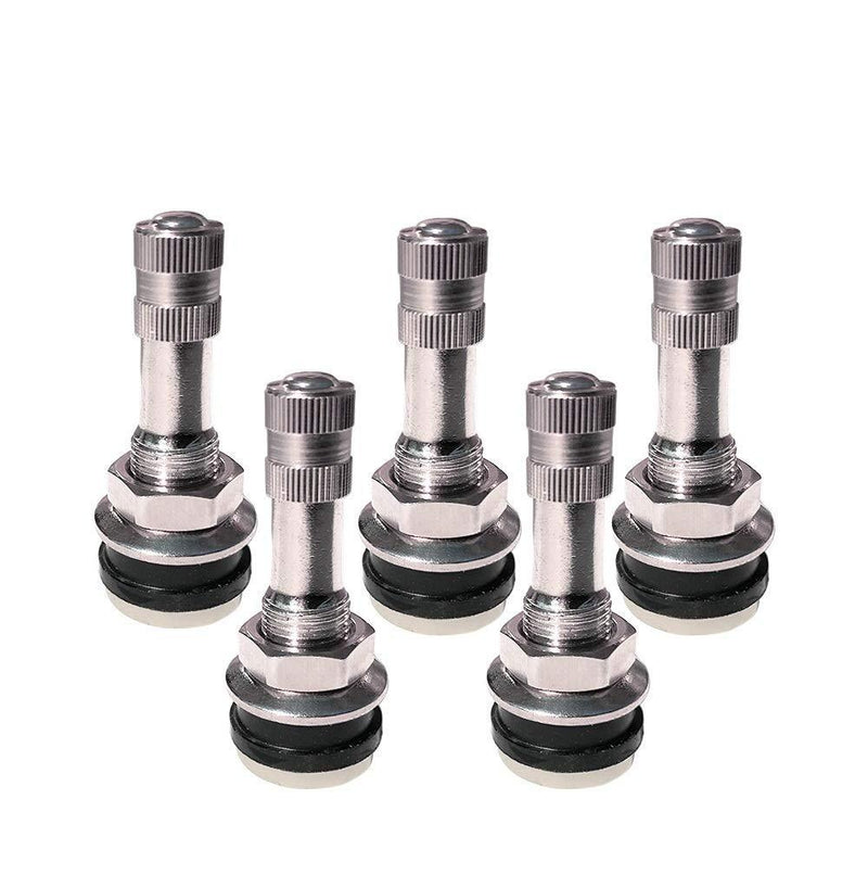 AUTOYU 5 PCS TR-416 1 1/2" Outer Mount Metal Valve Stem Fits 0.453 Inch and 0.625 Inch Rim Holes - LeoForward Australia
