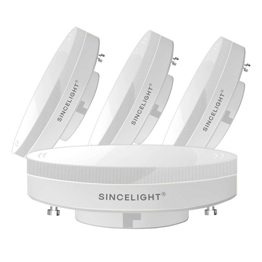 SINCELIGHT LED GX53 Cabinet Light Reflector Bulb, 7W ( 50-60W Equivalents ), Warm White 2700K, Adapt to GX53 Fixture, Kitchen Units, Display Cabinets and Under-Shelf Lighting, Pack of 4 Warm White @ 2700K - LeoForward Australia