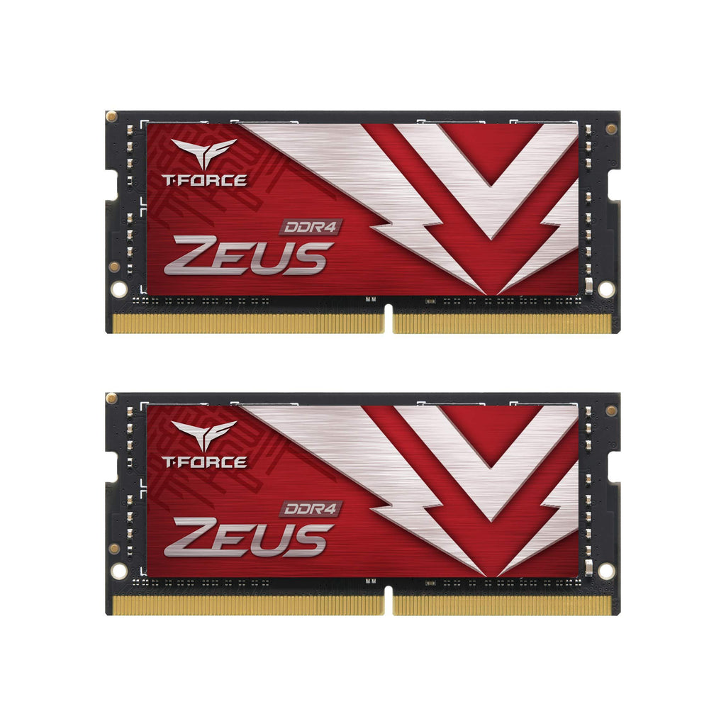  [AUSTRALIA] - TEAMGROUP T-Force Zeus DDR4 SODIMM 16GB (2x8GB) 3200MHz (PC4-25600) 260 Pin CL22 Laptop Memory Module Ram - TTZD416G3200HC22DC-S01 16GB (8GBx2) - 3200MHz C22 Red - Dual Channel