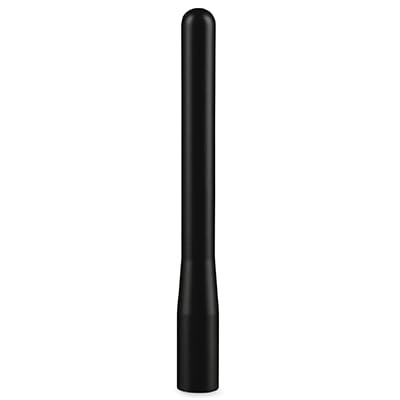 EcoAuto Short Antenna Ford Fits F150 F250 F350 Super Duty, Bronco, Ford Raptor Accessories & Dodge RAM - Anti-Theft Design - Carwash Safe Antenna for Truck 4 Inch Long (Black)