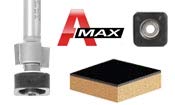 Amana Tool - 47148 Carbide Tipped Laminate Trimmer with Euro Square Bearing 3/4 Dia x 5/8