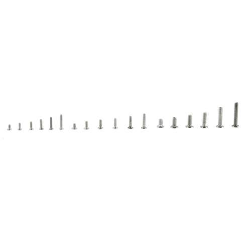 TAODAN 900PCS 1.2/1.4/2mm Carbon Steel Cross Shaped Round Head Screw Set Suitable for Glasses Watches Clock Mobile Phones Computers Tablets and Cameras