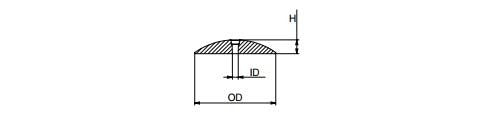 Martyr CMR Rudder/Trim Tab Anodes .5 H x 2.81 OD x .28 ID Zinc