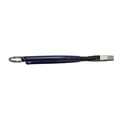 Klein Tools D201-7CSTT Slim Ironworker Pliers with Heavy Duty Knurled Jaws, Induction Hardened Knives, and a Split Tether Ring, Blue, 9-Inch Slim, Square Nose