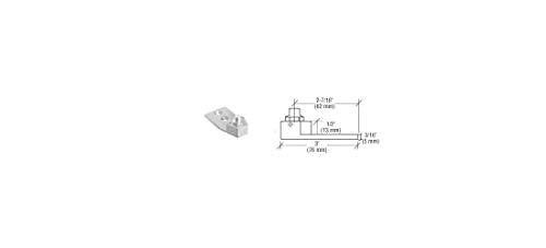 C.R. LAURENCE 0P27NHA CRL Aluminum Offset Reversible Pivot Set Flush with Frame Face