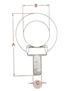 US STAINLESS 4 Pieces Stainless Steel 316 5/16" Lifting Eye Bolt 5/16" UNC Marine Grade Pitch of 18 (Pack of 2) 5/16-18 UNC (Pack of 2)