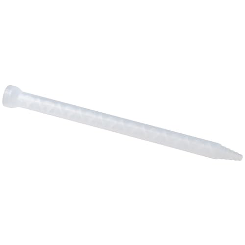 10 Pieces Epoxy Mixing Nozzle Tip Static Mixer Nozzle Tubes 18-Element Adhesive Cartridges Spiral Tip