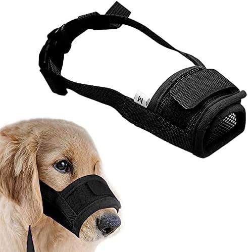  [AUSTRALIA] - Phanindra Dog Muzzle Soft Muzzle Anti-Biting Barking Secure，Comfortable Breathable Prevent Falling Off Pets Muzzle for Small Medium Large Dogs