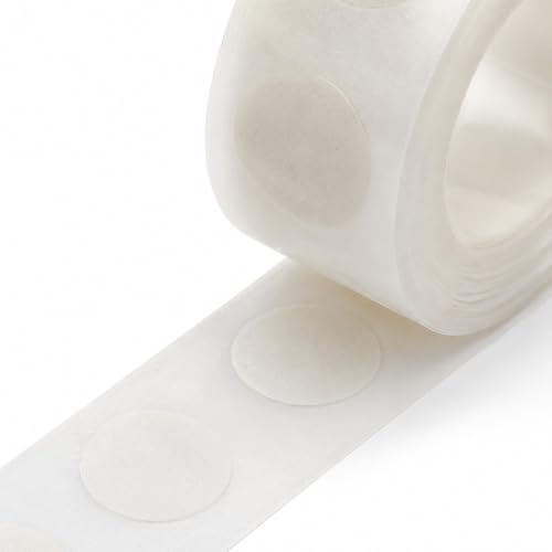 1,000 Adhesive Dots, Double-Sided Balloon Adhesive Dots, Tear Off Without Trace, Transparent Sticky Dots for Wedding Decoration, Crafts, Photos, 10-Pack