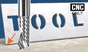 Amana Tool - 51775 Solid Carbide CNC Spiral 'O' Flute, Aluminum Cutting 1/4 Dia x 3/4 x 1 1/4 D x 3/4 CH x 1/4 SHK