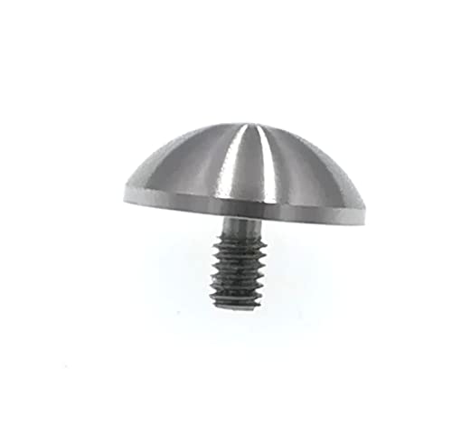 SUXING Spherical Point Contact Point for Dial Digital Indicator Depth Gauge Tip 4-48 UNF Thread Shank (1/2" Diameter) 1/2" Diameter