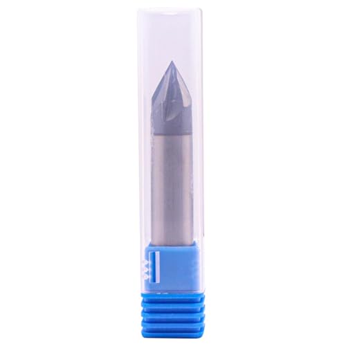 1/2" 4 Flute 60° Double End Solid Carbide Chamfer End Mill - AlTiN Coated 1/2 in 60° Chamfer Angle