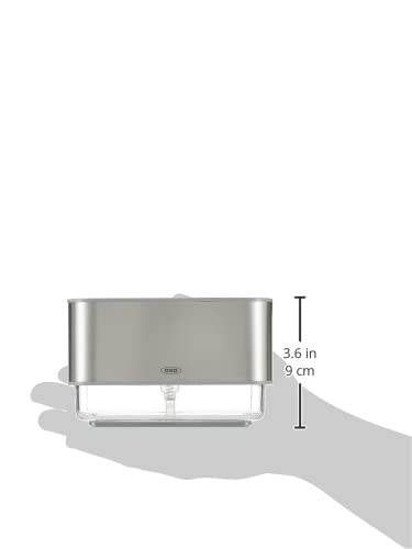 OXO Good Grips Stainless Steel Soap Dispensing Sponge Holder - Clear, One Size