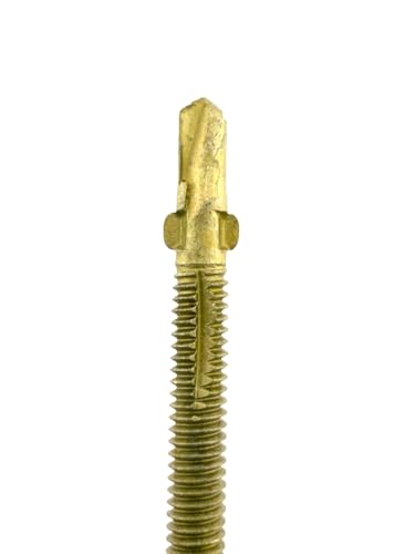 #14 x 2-3/4" Premium Screws, Rust Resistant, Branze Flat Torx Star Drive Head Exterior Coated Self-Drilling Wood to Metal Dura-Screws (1 LB, 35 PCS) 1 LB