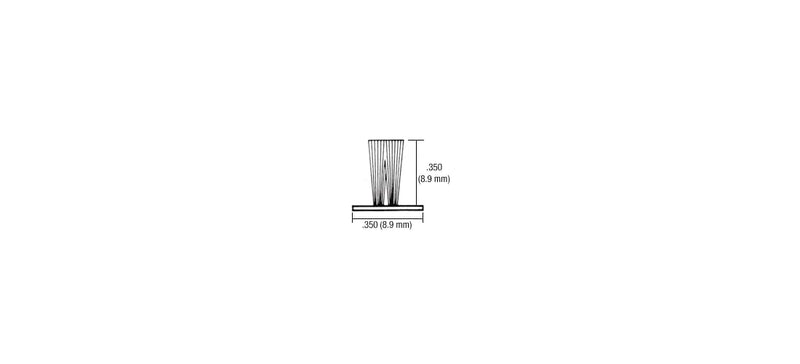 CRL Storefront Door Pile Weatherstrip .350 Pile Height; .350 Backing Width - 100 ft. Roll