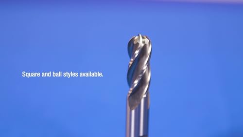 Drill America DWCF341-LCC HSS 4 Flute Single End Long Center Cutting End Mill, 3/4 x 3/4