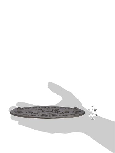 Lodge L8DOT3 Cast Iron Meat Rack/Trivet, Pre-Seasoned, 8-inch, 1 EA