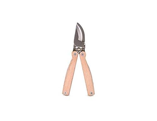 Kikkerland Beechwood Pocket Garden Plant Pruner Multi Tool, Beige