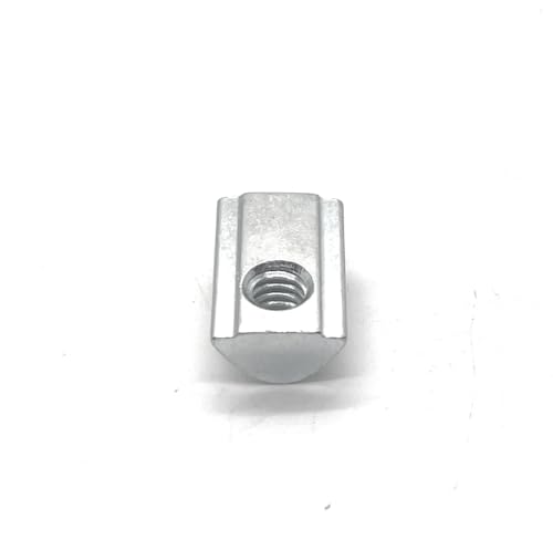 Generic Roll-in | T-Nut w/Spring Ball | Self-Aligning | 1/4-20 Tap | 15 Series Aluminum Extrusion (48 PCS) Compatible 13037, Silver, 1436-48