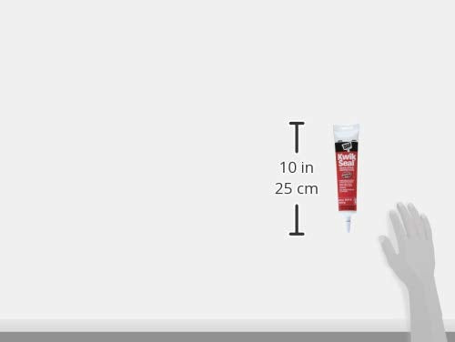DAP 18001Kwik Seal Kitchen and Bath Adhesive Caulk, White, 5.5 Ounce (Pack of 12) 5.5 Ounce (Pack of 12)