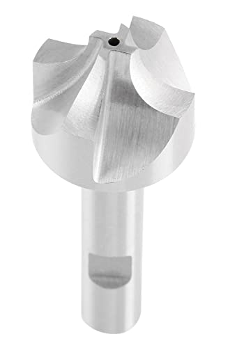 Accusize Industrial Tools 3/8'', H.S.S. Corner Rounding End Mills, 1/2'' Shank Dia, 1-1/4'' Cutter Dia, 3-1/2'' Overall Length, 1011-3878 3/8" x 1/2"(R x Shank Dia.)