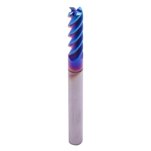 4 Flute Tungsten Carbide Square End Mill(5Pcs, 3/16"), TiAlsiN Nano Coated 3/16 in 5