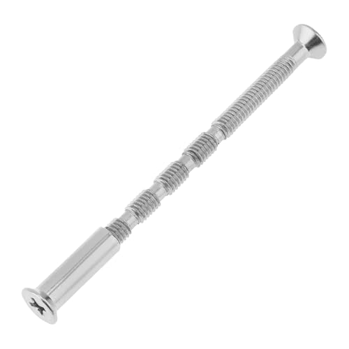 10 Set Door Handle Hardware Lever Handle Screws Connecting Bolts & Sleeves M4 x 60mm, Phillips Drive Flat Countersunk Head Fixing Cutting Slot Articulated Screw