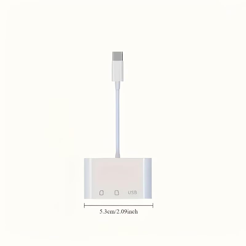1pc 3-in-1 USB-C & Micro USB SD Card Reader - Plug & Play Memory Card Adapter for Android Phones, Tablets, Laptops | Supports SD, MicroSD, TF Cards | Instant Photo/Video Viewing, No App Required