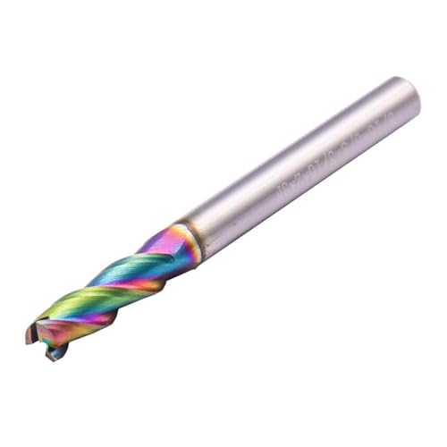 5Pcs 3/16" 3 Flute Solid Carbide Square End Mills for Aluminum, DLC Coated 3/16 in 5