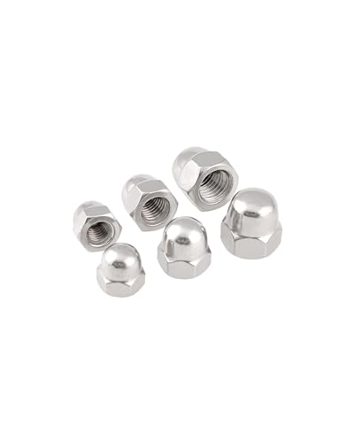 5/16-18 Acorn Nuts - IMScrews 304 Stainless Steel Acorn Nuts - Durable, Rust-Resistant Fasteners for Various Applications Pack of 50 5/16"-18