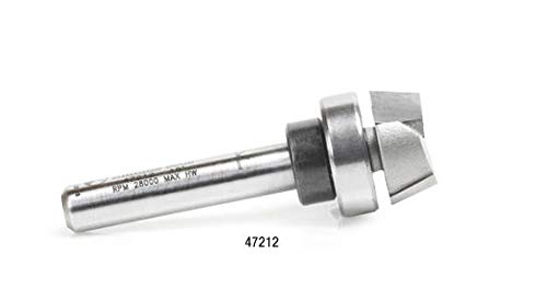 Amana Tool - 47214 Carbide Tipped Bevel Trim 25 Deg x 3/4 Dia x 1/4 Shank with