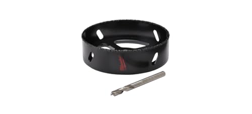 MILWAUKEE'S Rl Hole Saw, Carbide Grit, Black, 4-3/8 in (49-56-0300)