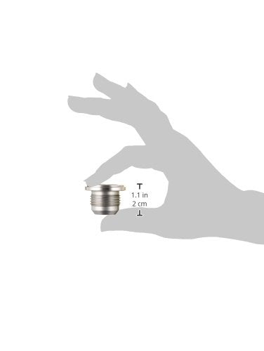 Vibrant Performance Power 11254 Fitting, Weld Bung, Male -12 AN, 1-3/8 in. Flange Outside Diameter, Mild Steel, each