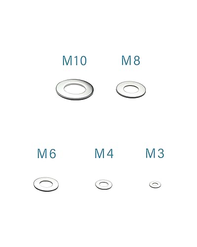 IMScrews M10 304 Stainless Steel Flat Washers for Bolts and Screws - Pack of 100 - Durable Hardware Essentials
