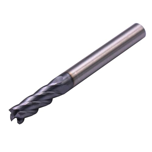 BestParts 5Pcs 3/16" 4 Flute Solid Carbide Square End Mills - AlTiN Coated 3/16 in 5