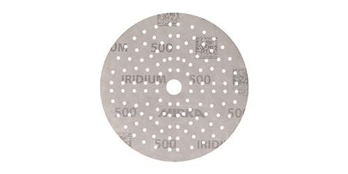 Mirka Iridium 6 Inch 500 Grit Premium Ceramic Blend Sanding Discs, 50 Pack Grit 500