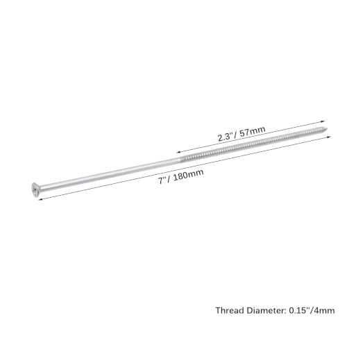 30 PCS 7" Gutter Screws Self-tapping Screw Deck Screws Durable Nails for Fastening Gutters to Wood Sagging Gutters and Maintenance (30PCS, Silver) 30pcs-7in-Silver