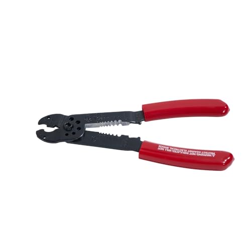 Klein Tools 1000 Multi Tool, Made in USA, 6-in-1 Stripper, Crimper, Wire Cutter, Screw Measure and Shears, Multi-Purpose Lineman Tool