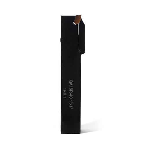 1"x1" Indexable Lathe Grooving Parting Holder QA16R-40 with 1 Piece Carbide Insert GTN-4 Heavy Duty Right-Hand Lathe Cut Off Tool Carbide Inserts(QA16R-40 with 1 Piece Insert)