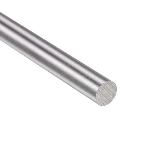 uxcell 10pcs Round Steel Metal Rods, 6.5mm x 200mm High Speed Steel (HSS) Lathe Bar Stock Tool, for Shaft Gear Drill Lathes Boring Machine Turning Miniature DIY Craft 10