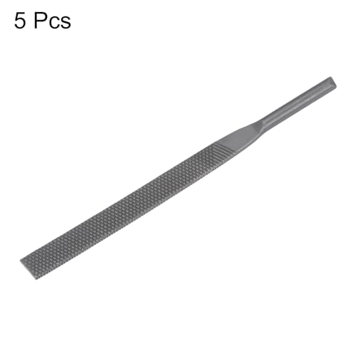 uxcell Pneumatic Air File Set Coarse Tooth 5mmx125mm Flat File Grinding Tool 10Pcs