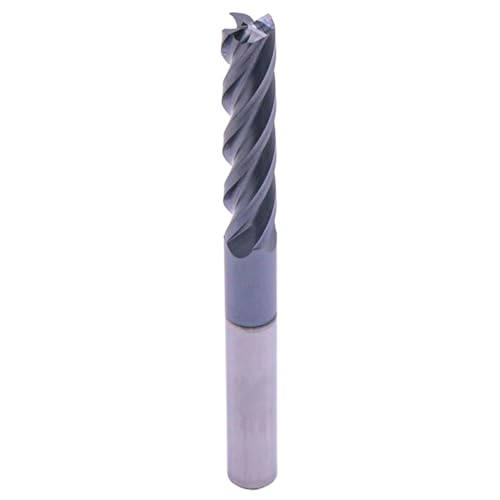3/8" 4 Flute Solid Carbide Square End Mill, AlTiN Coated, 1-3/4" LOC 4" OAL