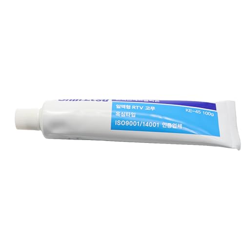 Shin-ETSU KE-45-W Industrial Grade White Adhesive Sealant 100g | High-Strength, Flexible, Weather-Resistant, Non-Corrosive, Durable Bonding Compound for Electronic & Industrial Use