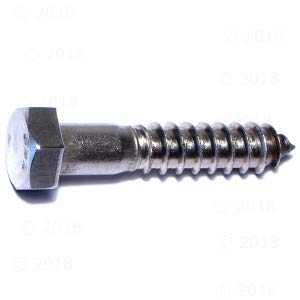 Hard-to-Find Fastener 014973186258 Hex Lag Screws, 1/2 x 2-1/2, Piece-15 1/2 x 2-1/2"