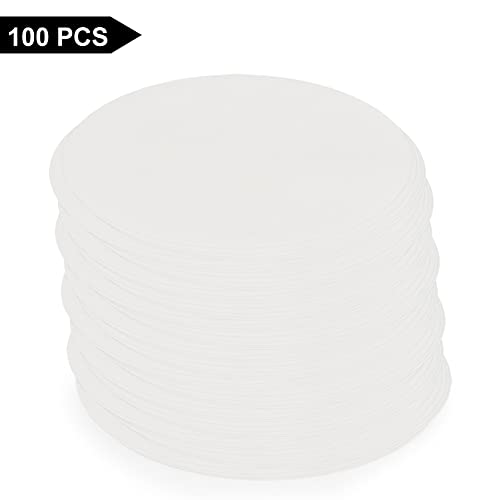 stonylab Qualitative Filter Paper, 94 mm Diameter Fast Speed Cellulose Filter Paper Circles, 25 Microns Particle Retention, 100 Packs