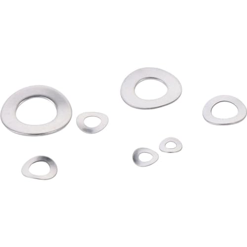  [AUSTRALIA] - 295Pcs Metric M3 M4 M5 M6 M8 M10 M12 Spring Wave Washer Assortment Kit, 304 Stainless Steel Curved Washers Kit