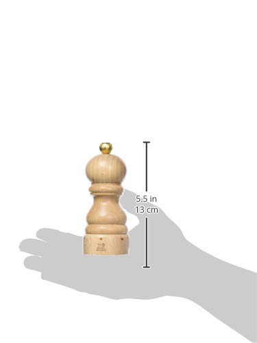Peugeot - Paris u'Select Manual Pepper Mill - Adjustable Grinder - Beechwood, Natural 4.73in.