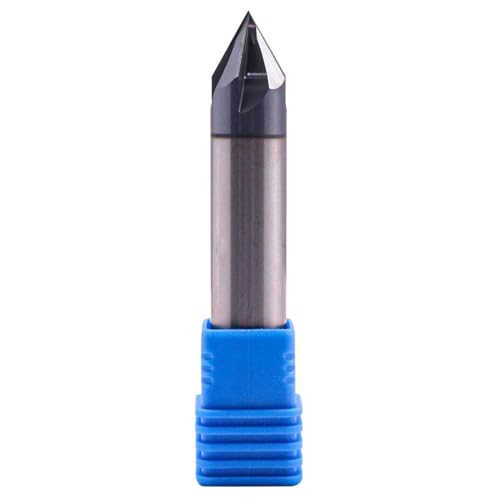 1/2" 4 Flute 60° Double End Solid Carbide Chamfer End Mill - AlTiN Coated 1/2 in 60° Chamfer Angle