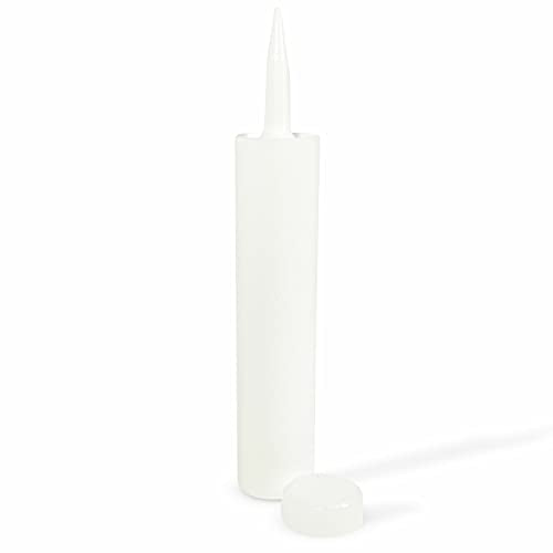 Empty Fillable Plastic Caulk Tube 300 ml. Also Know as 10 oz. 11 oz. Standard Size and Pint Size Caulk Tube (8)