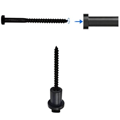 5 Pack Barn Door Wall Spacer with lag Bolts, Wall Anchor for Flat Track for Sliding Barn Door Hardware Track Spacers (50mm/1.97inch) 50mm/1.97inch